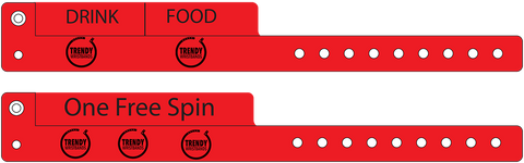 Cash Tag Vinyl Wristbands.