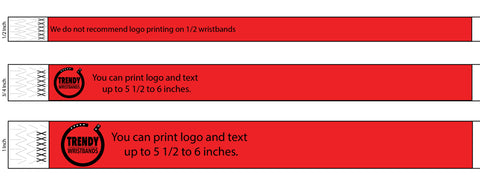 Tyvek wristband custom print.