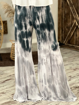 Tie Dyed Wide Leg Pants