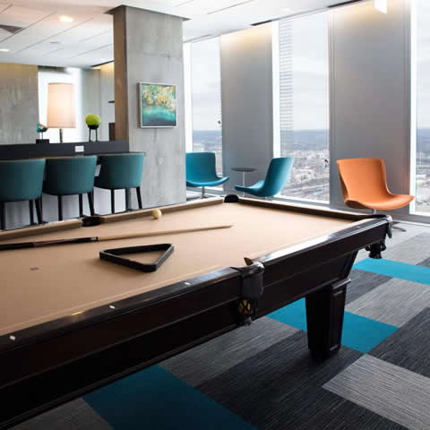 Commercial Billiard Room Design - Evo Apartments