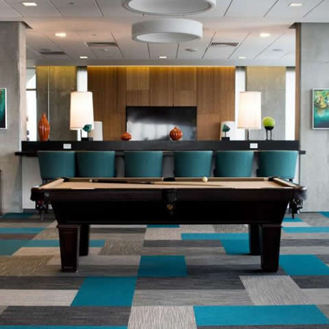 Commercial Billiard Room Design - Evo Apartments