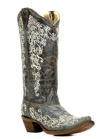 Womens Embroidered Boots