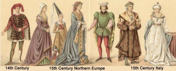 Renaissance and early modern period fashion.