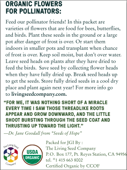 Organic Jane Goodall's Seeds of Hope