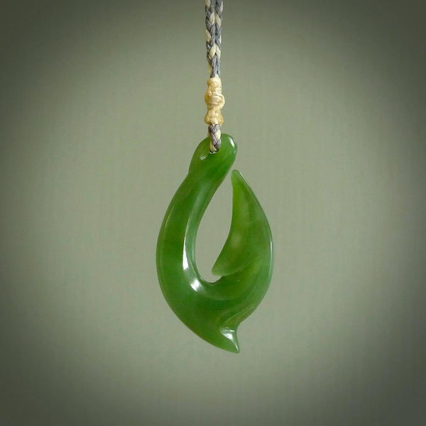 New Zealand Kahurangi jade matau pendant