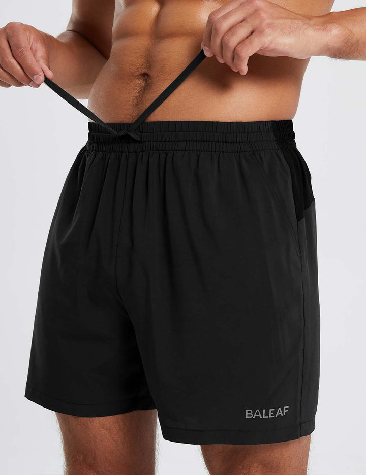 Baleaf Men's Laureate Quick-Dry Workout Shorts dbd034 Anthracite Details