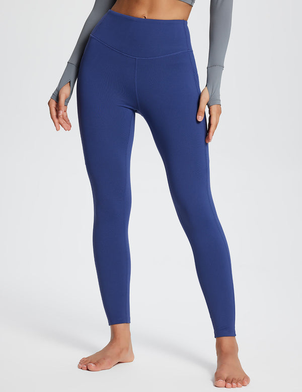 Baleaf Women's Laureate High-Rise Thermal Leggings dbh073 Blue Main