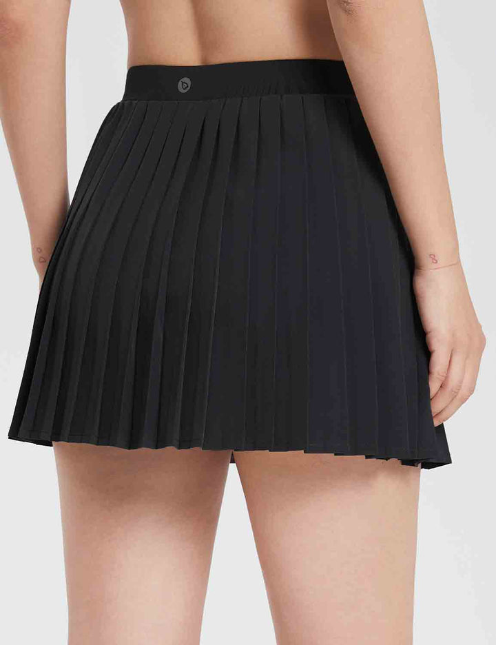 Baleaf Women's Laureate UPF50+ Pleated Skorts dte001 Anthracite Details