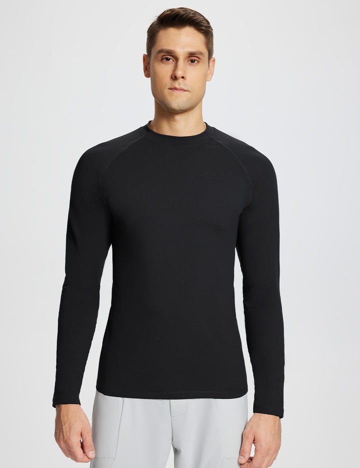 Baleaf Men's Laureate Thermal Crew Neck T-Shirt dbd084 Anthracite Main