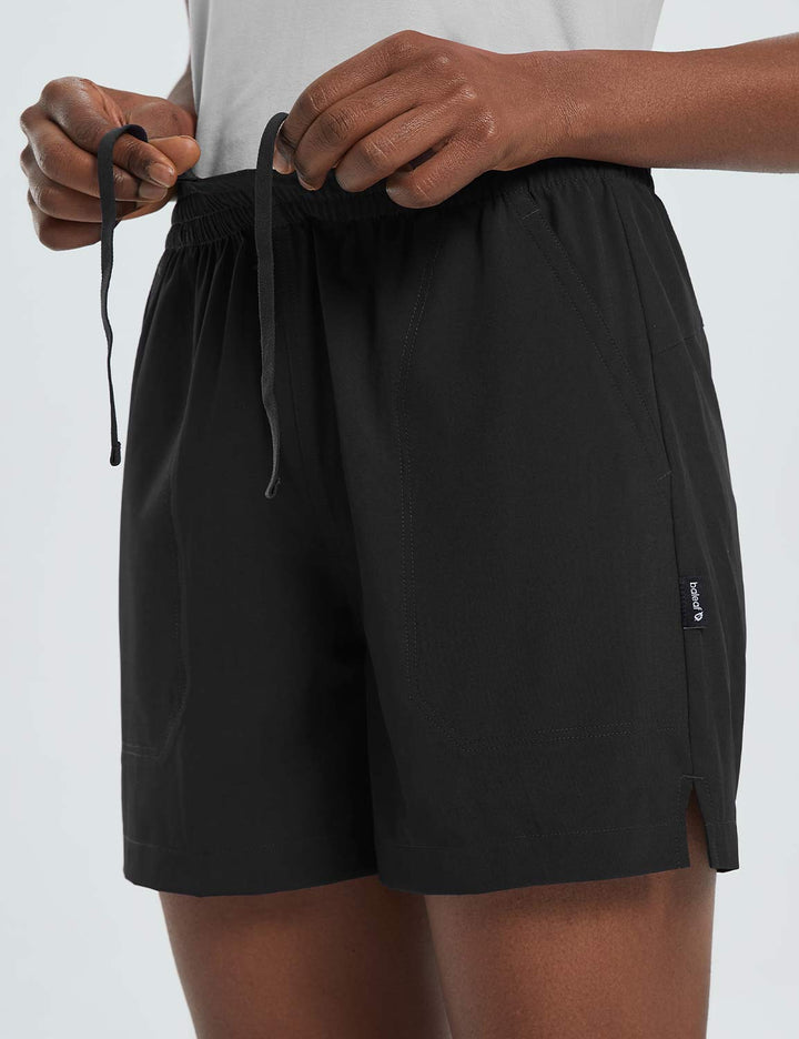 Baleaf Women's Laureate Quick Dry Athletic Shorts dga012 Anthracite Details