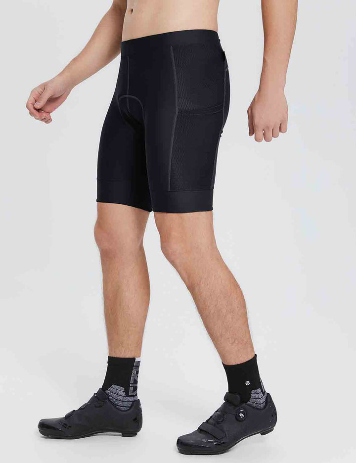 Baleaf Men's Flyleaf UPF50+ Padded Cycling Shorts dai017 Anthracite Side