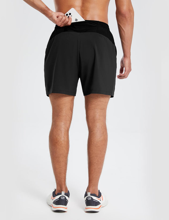 Baleaf Men's Laureate Quick-Dry Workout Shorts dbd034 Anthracite Details