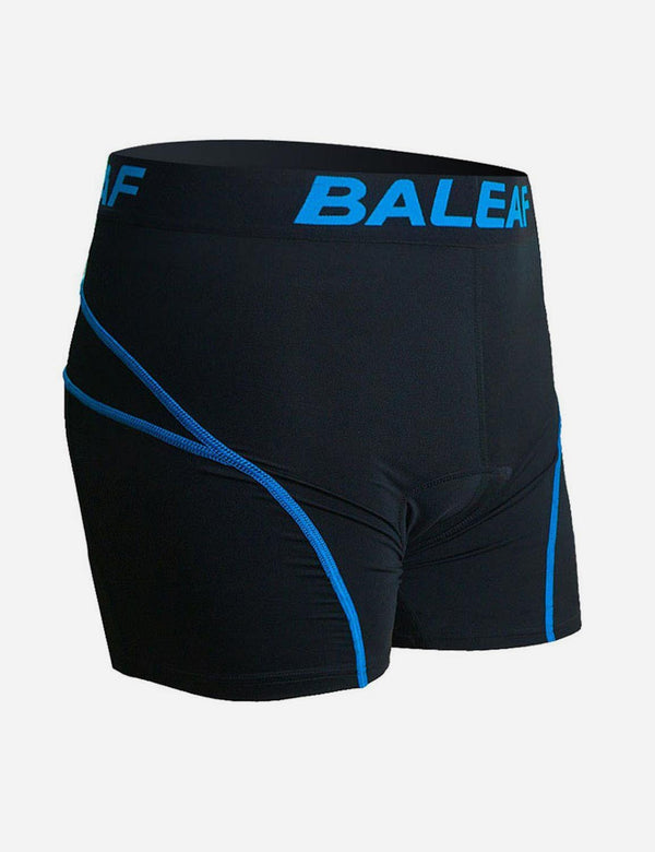 Baleaf Men 3D Chamois Padded Bike Compression Briefs aai027 Blue Side