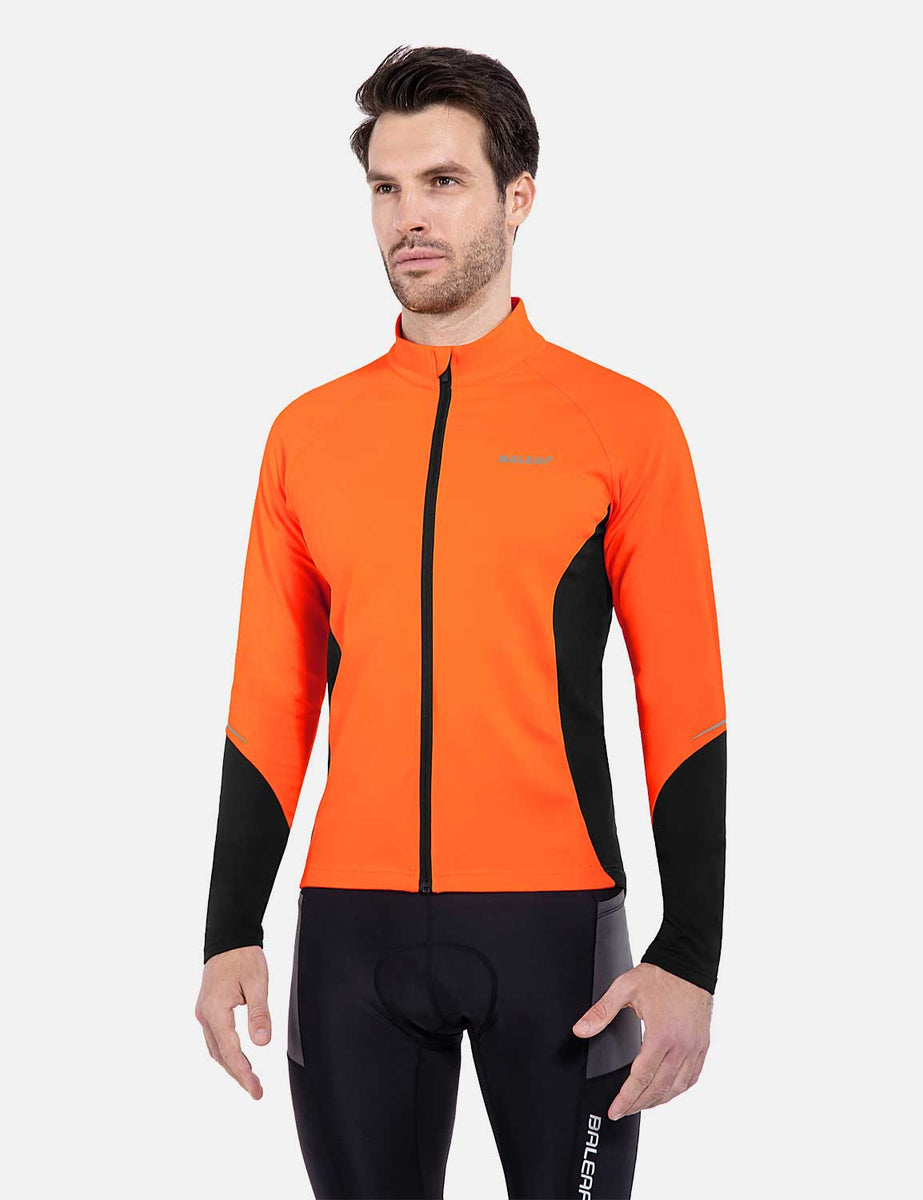 orange cycling top