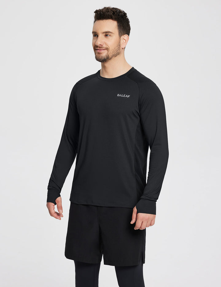 Baleaf Men's Sustainable Bodyfit Baselayer Anthracite Main