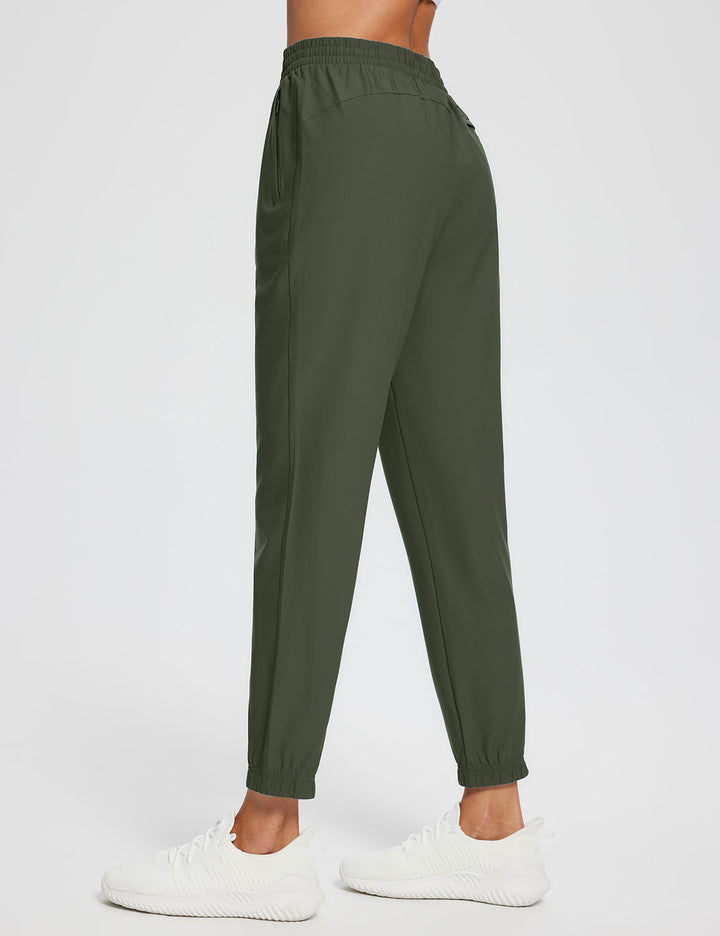 Baleaf Women's Laureate Quick-Dry Lightweight Joggers ebd003 Rifle Green Back