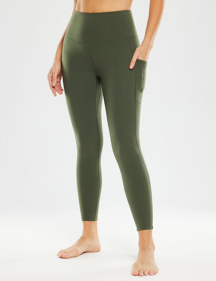 Baleaf Women's Nuleaf High-Rise Ankle Leggings ebh010 Rifle Green Main