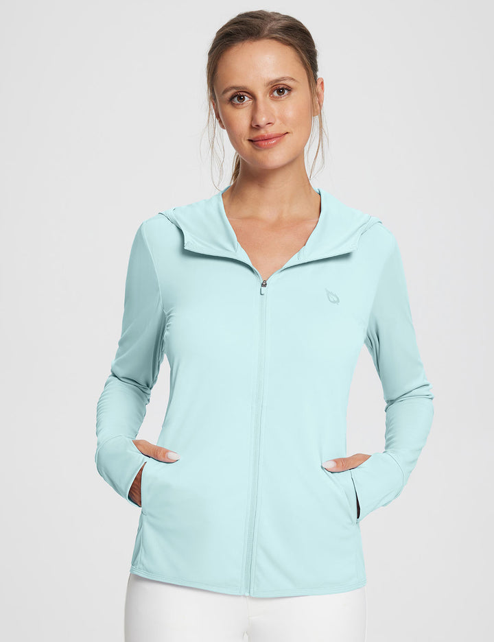 Baleaf Women's UPF 50+ Lightweight Hoodie ega005 Spa Retreat Main