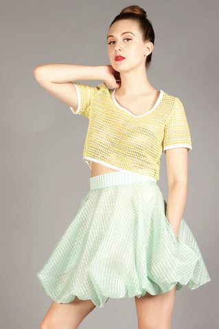 Mint Bubble Skirt