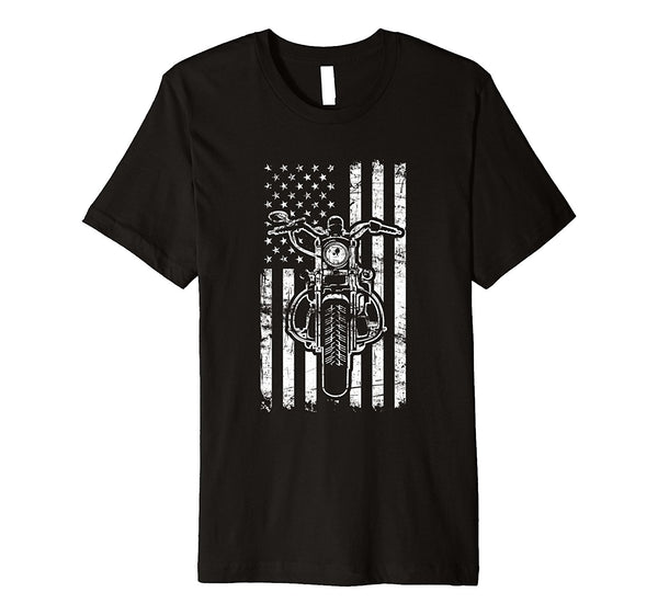 Biker US Flag Shirt