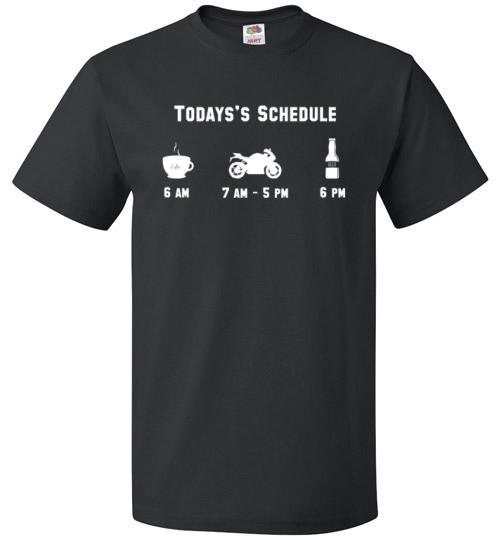 Today's Schedule Biking Shirt