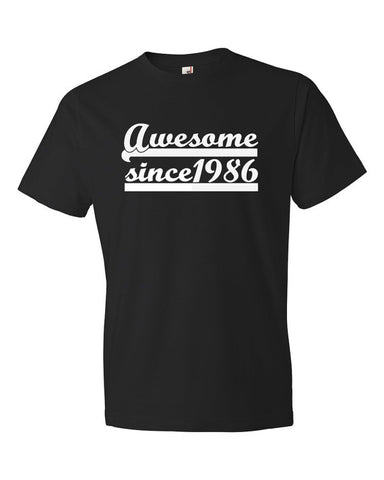 Awesome Since 1986 Customizable Birthday Shirt
