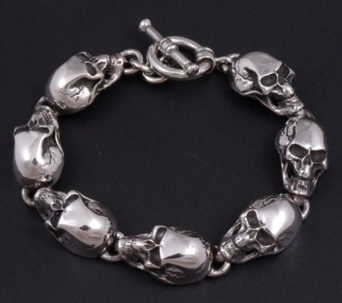 925 skull bracelet