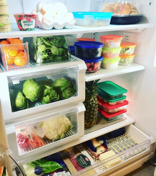 Refrigerator organization for meal prep