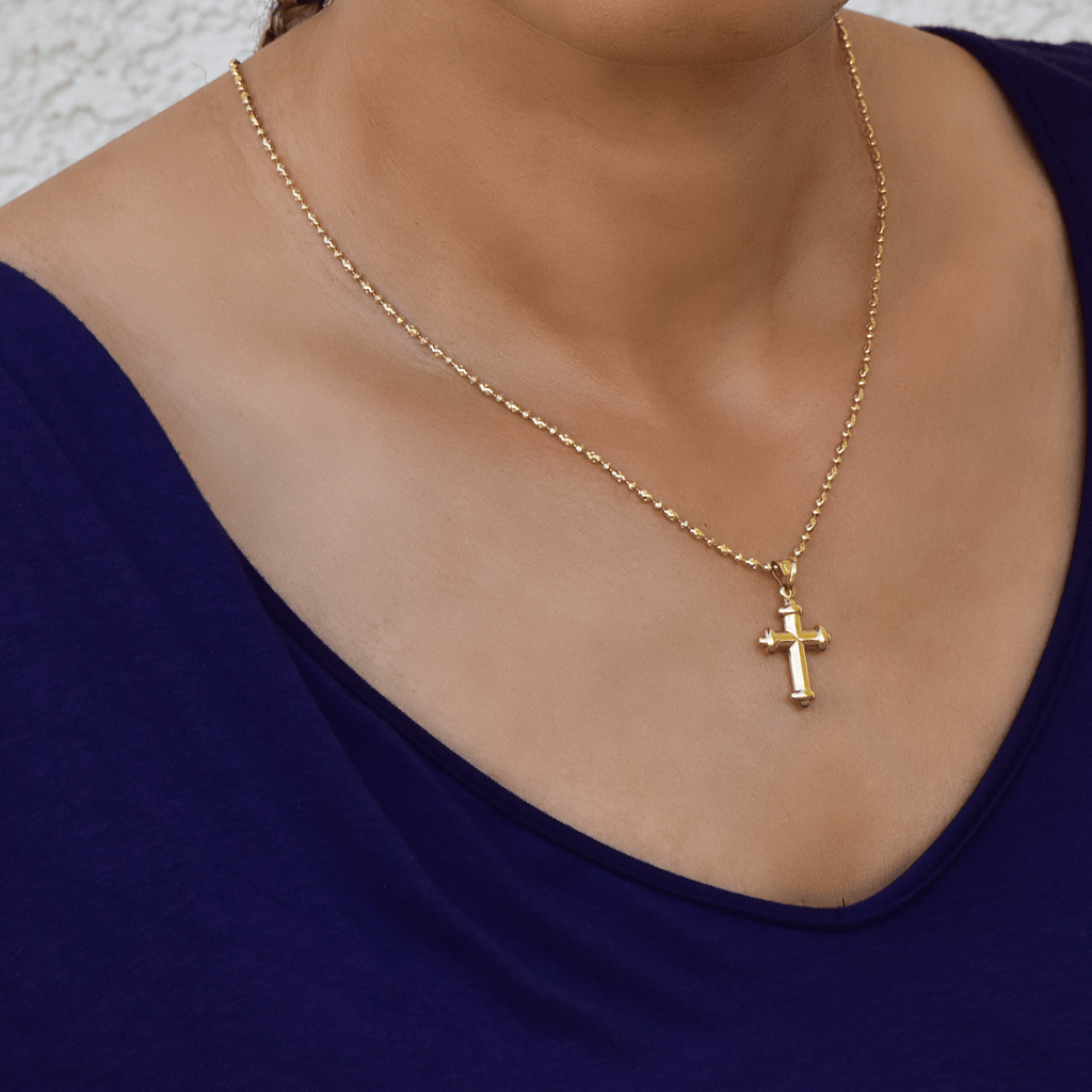 14 karat gold chain with cross