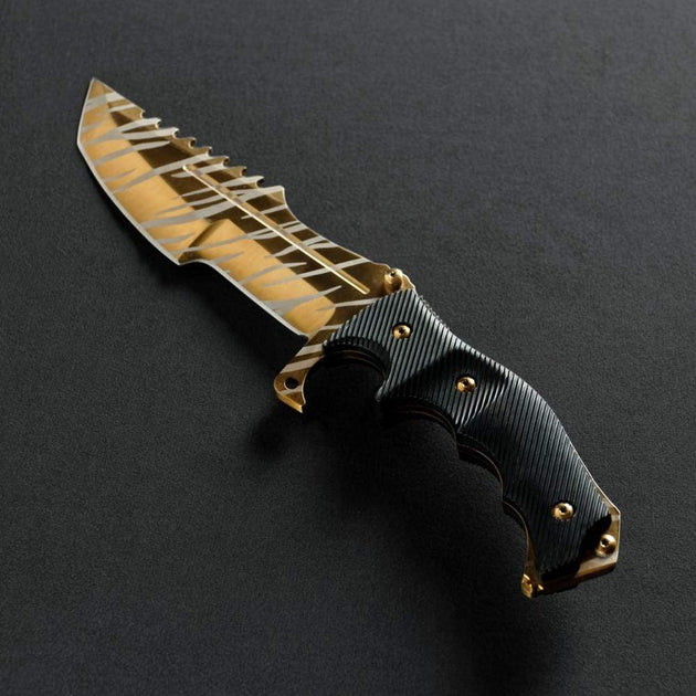Tiger Tooth Huntsman Knife Real Video Game Knife Skin Elemental Elemental Knives