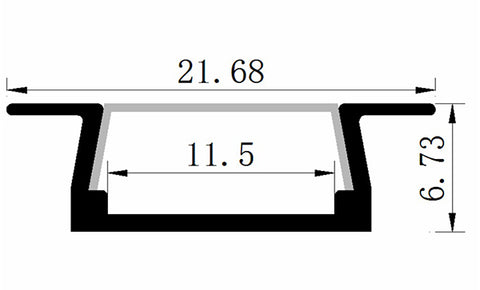 Dimensions of LED Light Bar