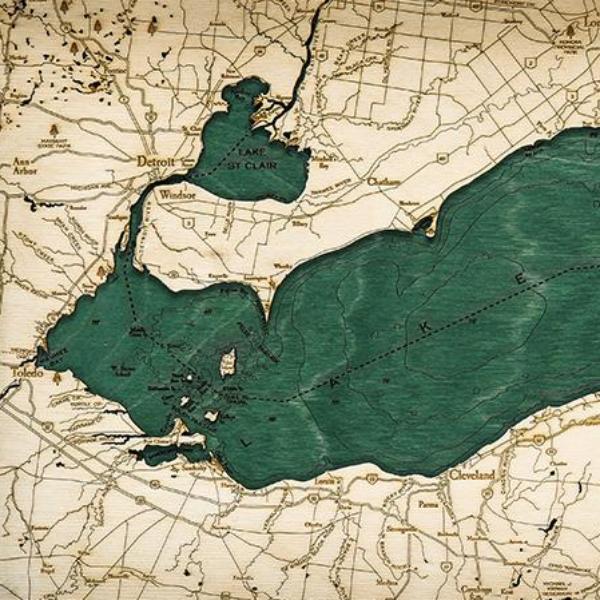 topography of erie