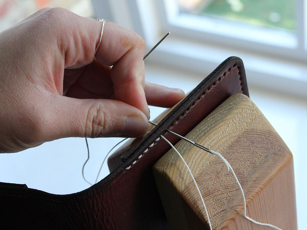 Hide & Home How to Hand Stitch Leather