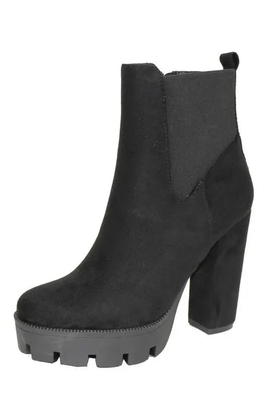 Platform PU Ankle Bootie