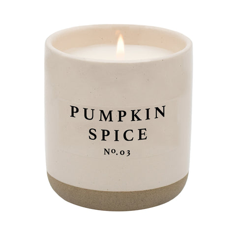 Stoneware Jar Pumpkin Spice Candle 12oz