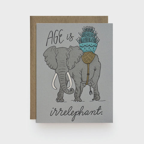 Irrelephant Birthday Card
