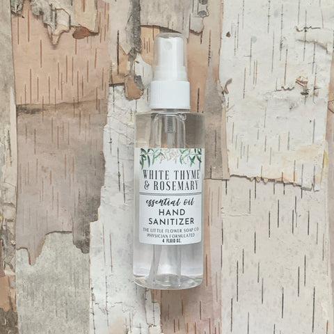 White Thyme and Rosemary 4oz Spray Hand Sanitizer