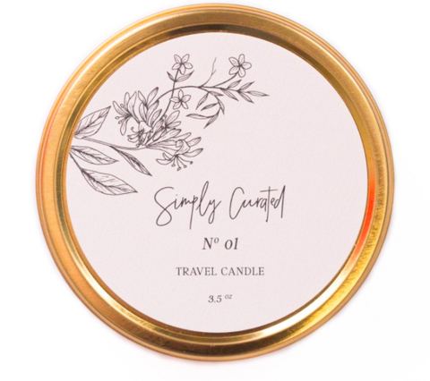 No.01 Botanical Honeysuckle Travel Candle