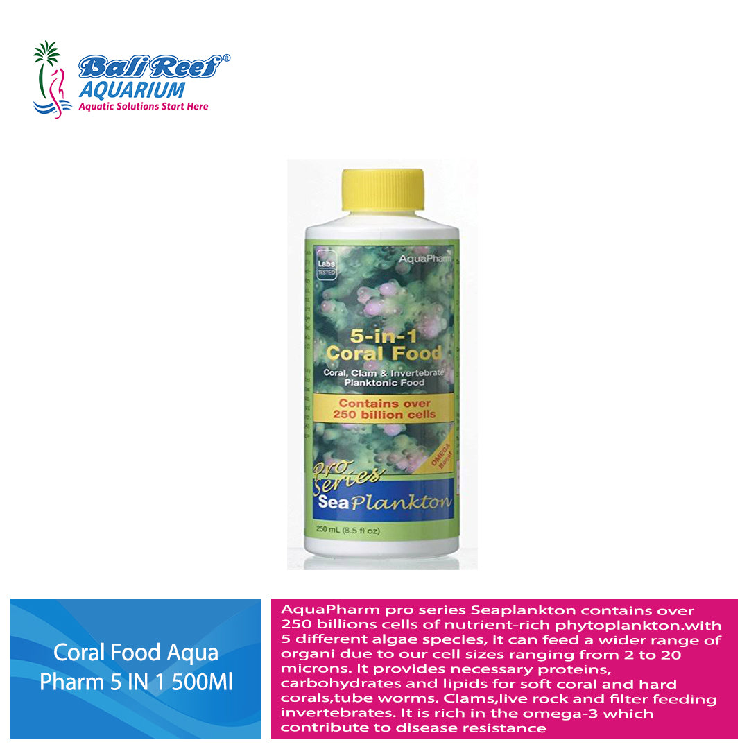 Coral Food Aqua Pharm 5 In 1 500ml Bali Reef Aquarium Online Store