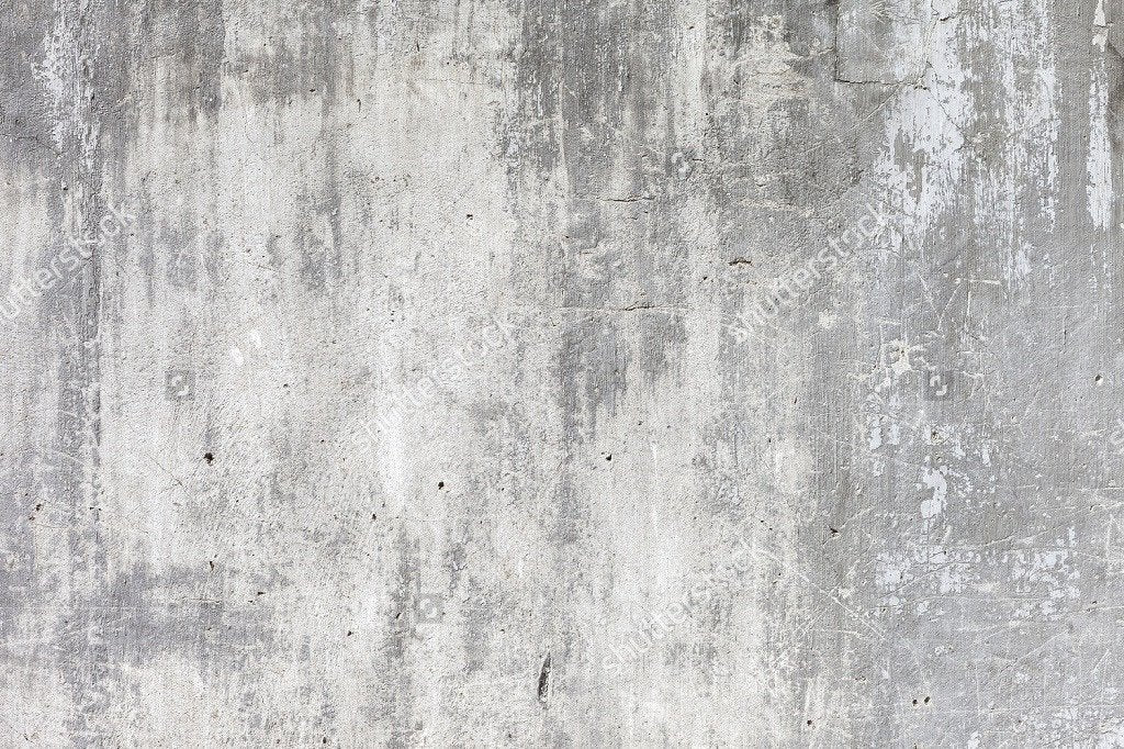 White Concrete Wall Backdrop Rustic Weathered Stained Vintage Retro Old Aged Grunge Cement Wall Floor Printed Canvas Photography Background G0521, 10 Wide by 8 Tall 