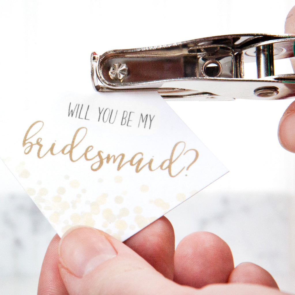 Foxblossom Co. Glitter Champagne Bridesmaid Proposal