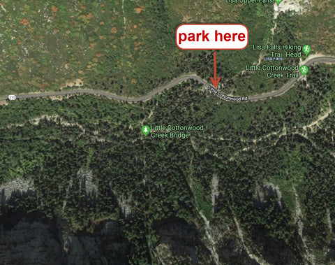 where to park for hiking utah y couloir