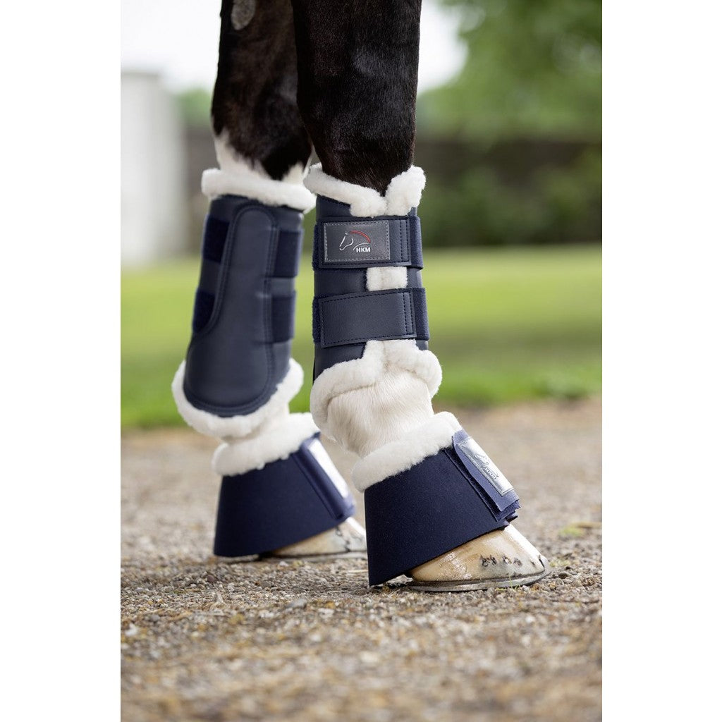 various colors HKM Comfort Protection Splint Boots with Fleece 