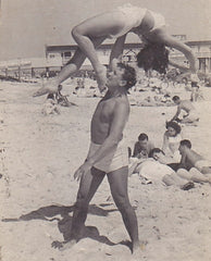 Jordan's parents on the beach