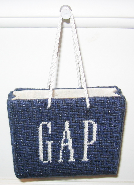 Needlepoint Gap Shopping Bag