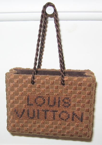 Needlepoint Louis Vuitton Shopping Bag