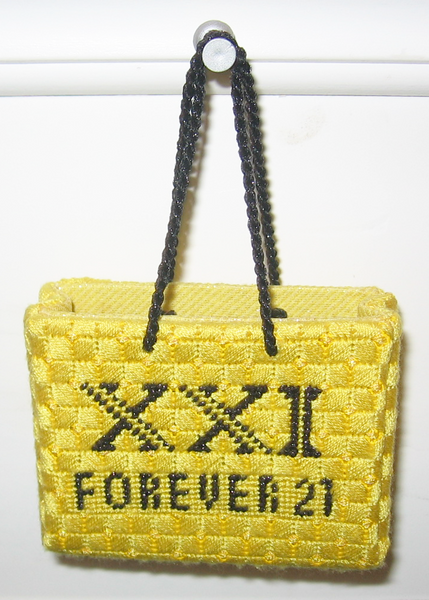 Needlepoint Forever 21 Shopping Bag