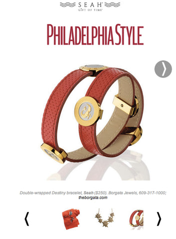 Philadelphia Style Magazine features SEAH® bracelets