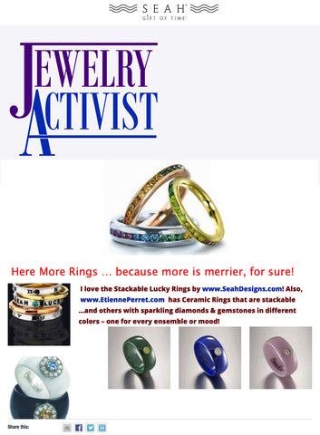 Jewelry Activist highlights SEAH® rings