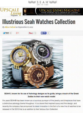 Upscale Living features SEAH® watches and jewelry